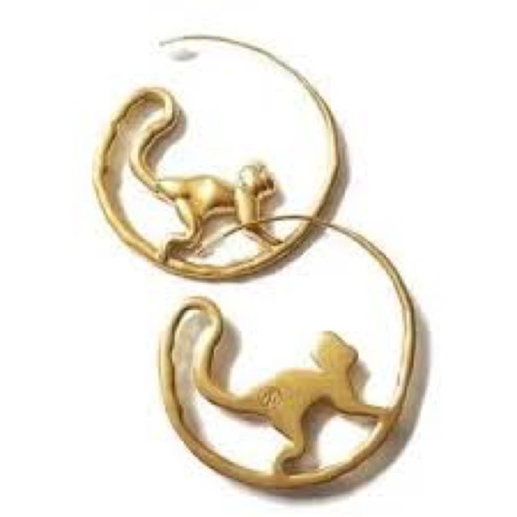 🆕Authentic ToryBurch Monkey Call Of The Wild Earrings At Awesome Price - Picture 10 of 12